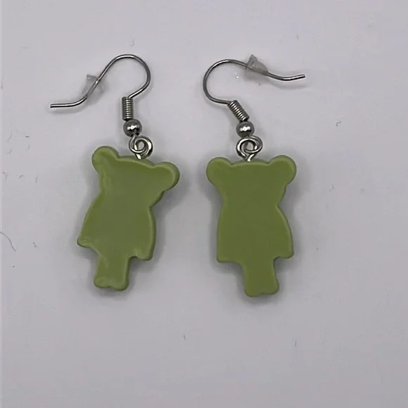 Cartoon Frog Drop Earrings - Picture 5 of 5